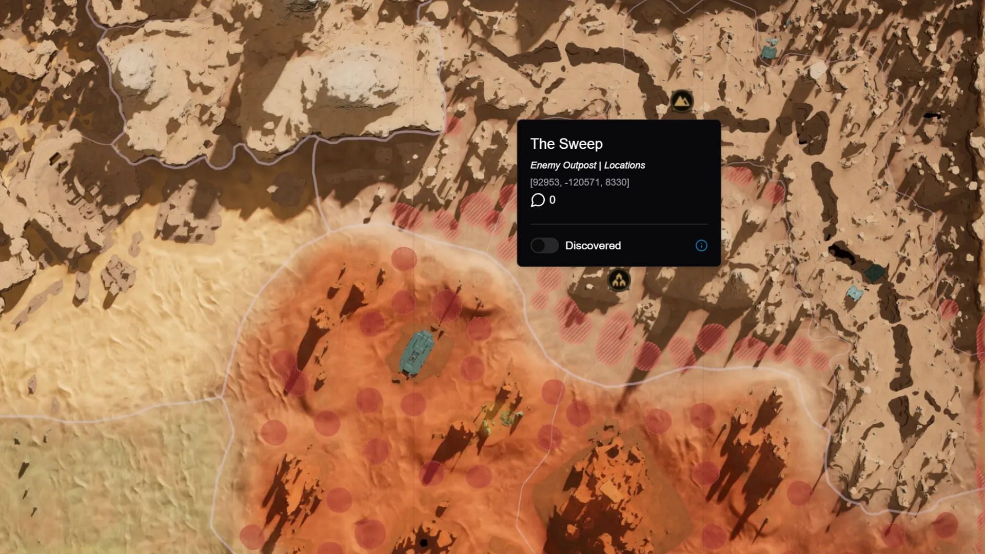 Flying into Hagga Basin from the east makes reaching this area easy (Image via Funcom)